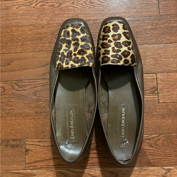 ENZO ANGIOLINI Brown Leopard leather  Loafers Women’s Size:‎ 8 - Picture 4 of 4